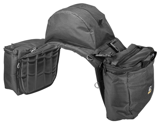 GATSBY Nylon Cooler Saddle Bag with Cantle - Bags, Saddles & Accessories, Western Tack Black