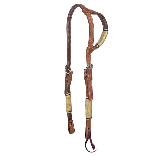 Tabelo Ear Headstall w/ Rawhide - & Reins, Western Headstall, Tack Harness HORSE