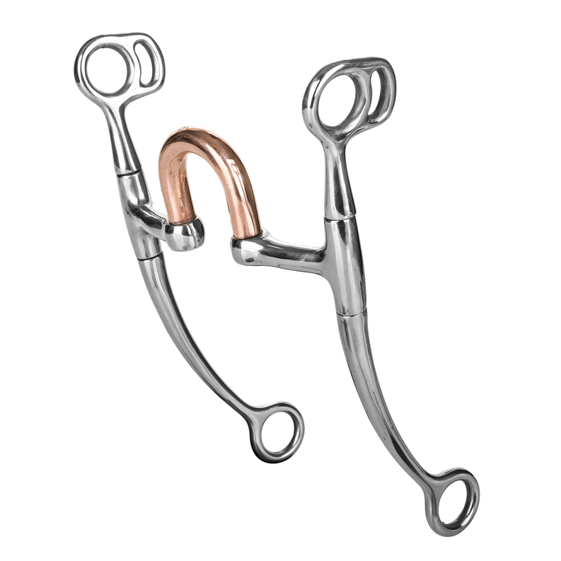 Tabelo SS Correction Bit w/ Copper High Port - Stainless steel 5 1 for horses Western Tack, Bits, Accessories