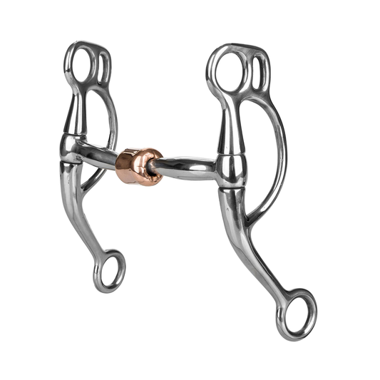 Tabelo SS Copper Roller Training Bit - Stainless steel 5 1 for horses Western Tack, Bits, Accessories