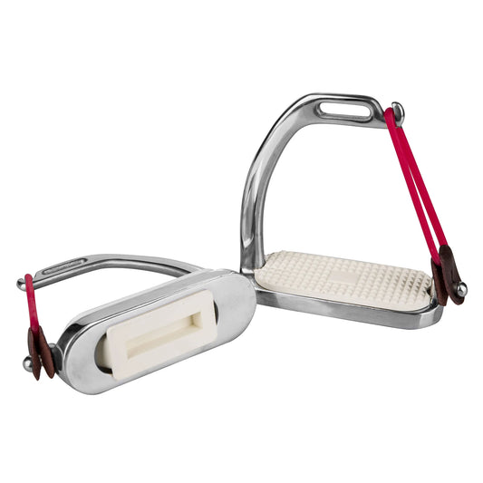 Gatsby Stainless Peacock Stirrups - 4 3/4" 1 for horses English Tack, Irons and Composites