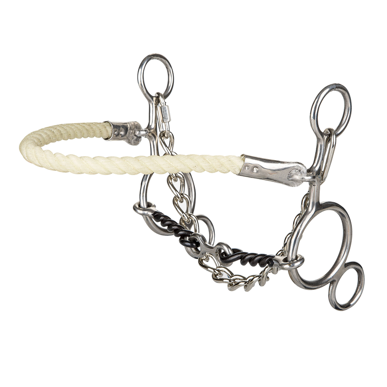 Tabelo Combination Two-Way Gag - Stainless HORSE 1 for horses Western Tack, Bits, Bit Accessories