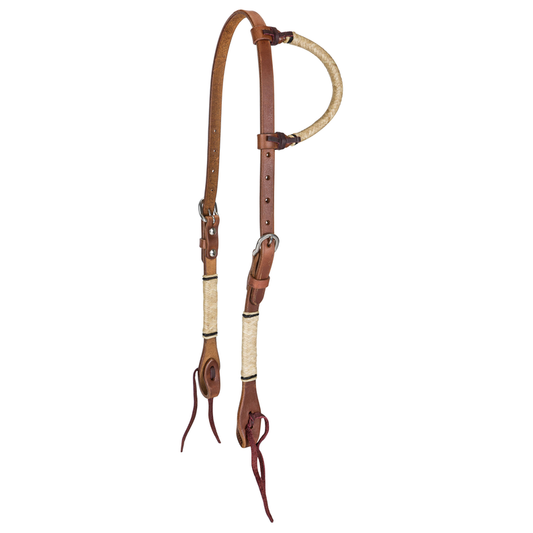 TABELO One Ear Headstall with Rawhide Knotting - Harness HORSE 1 for horses Western Tack, Headstall, Hea...