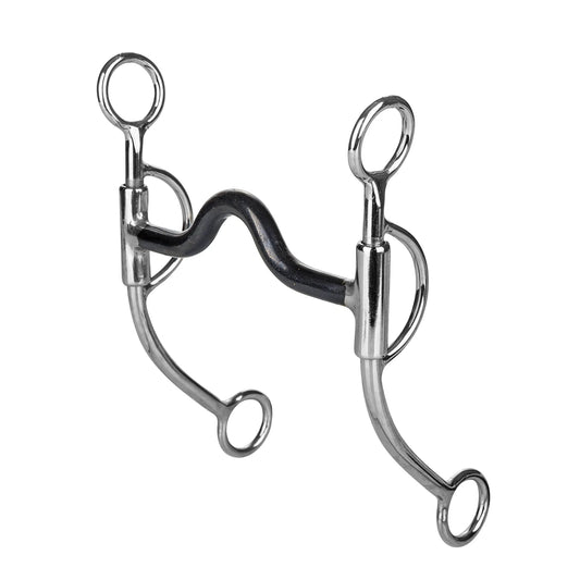 TABELO Medium Port Wire Cheek Bit - Stainless steel 5" 1 for horses Western Tack, Bits, Accessories