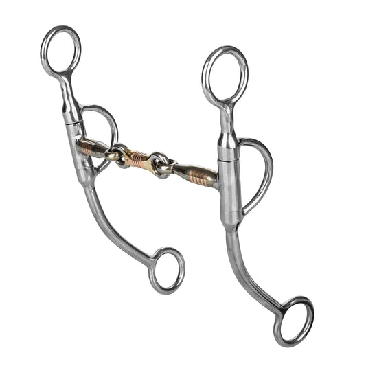 TABELO Dogbone Offset Dee Bit - Stainless steel 5" 1 for horses Western Tack, Bits, Accessories