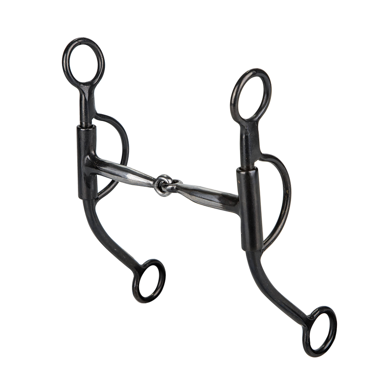 TABELO Loomis Weld Cheek Snaffle Bit - Brushed-steel 5" 1 for horses Western Tack, Bits, Accessories