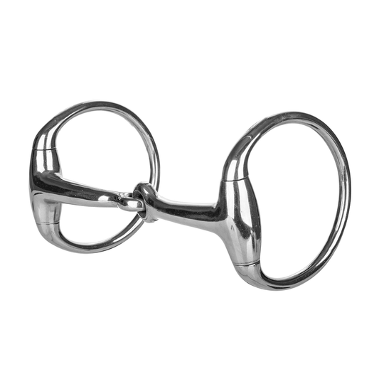 TABELO Eggbutt Snaffle Bit - Brushed-steel 5" 1 for horses Western Tack, Bits, Accessories