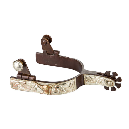 TABELO Longhorn Show Spurs - Antiqued MENS High quality, durable, perfect for equestrian needs