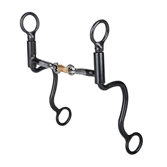 TABELO Cavalry Dogbone Bit - Black steel 5" 1 for horses Western Tack, Bits, Accessories