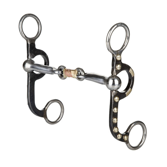 TABELO Argentine Dogbone Snaffle Bit - Light black 5" 1 for horses Western Tack, Bits, Accessories