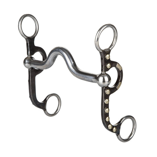 TABELO Argentine Medium Port Snaffle Bit - Light black 5" 1 for horses Western Tack, Bits, Accessories