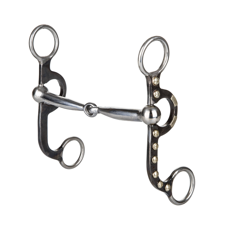 TABELO Argentine Snaffle Bit - Light black 5" 1 for horses Western Tack, Bits, Accessories