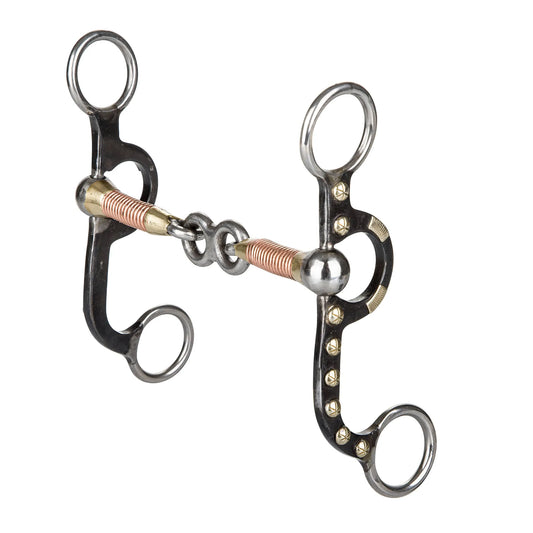 TABELO Argentine 3-PC Copper Wire Snaffle Bit - Light black 5" 1 for horses Western Tack, Bits, Accessories