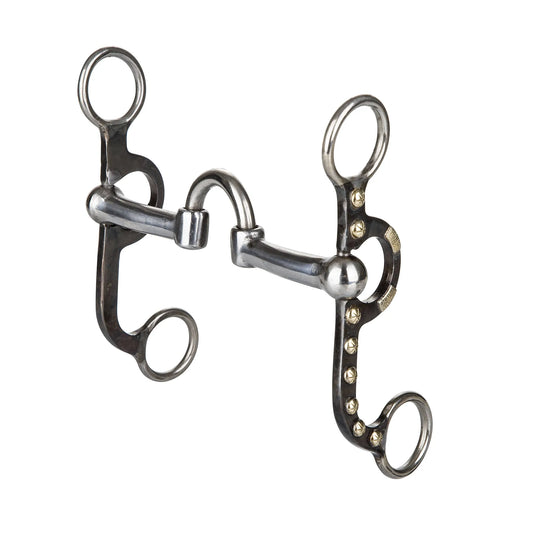 TABELO Argentine Low Port Snaffle Bit - Light black 5" 1 for horses Western Tack, Bits, Accessories