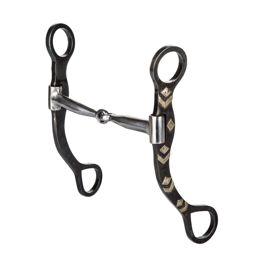 TABELO AZTEC Snaffle Mouth Bit - Light black 5" 1 for horses Western Tack, Bits, Accessories