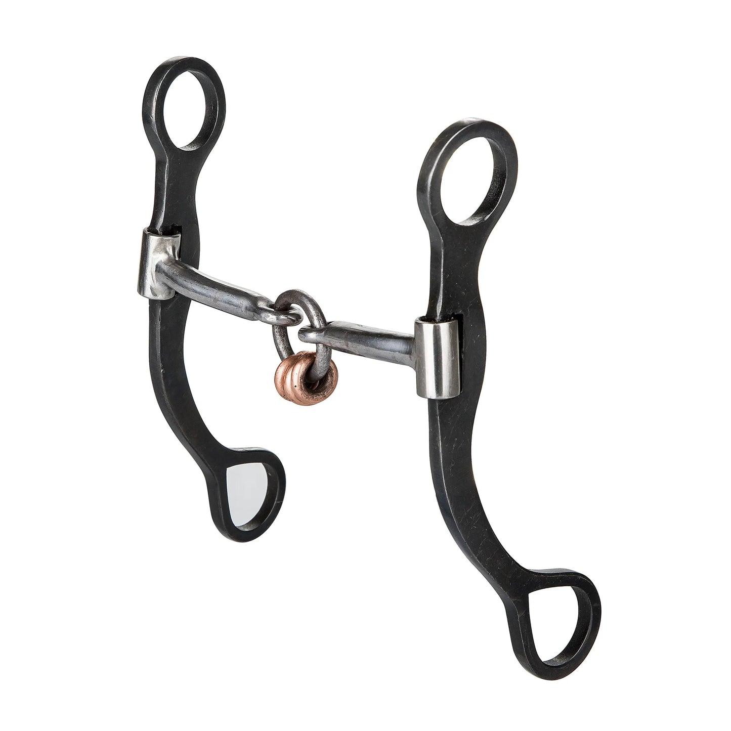 TABELO Plain Cheek Lifesaver Bit - Light black 5" 1 for horses Western Tack, Bits, Accessories