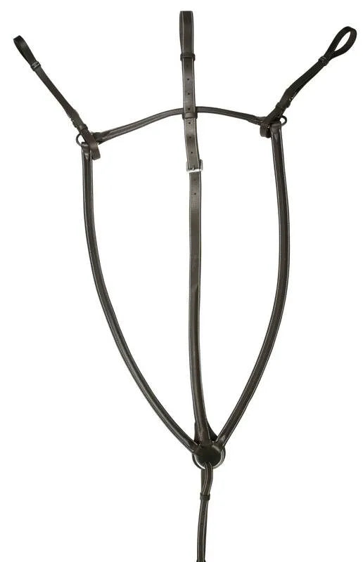 Da Vinci Plain Raised Breastplate Martingale with Standing Attachment