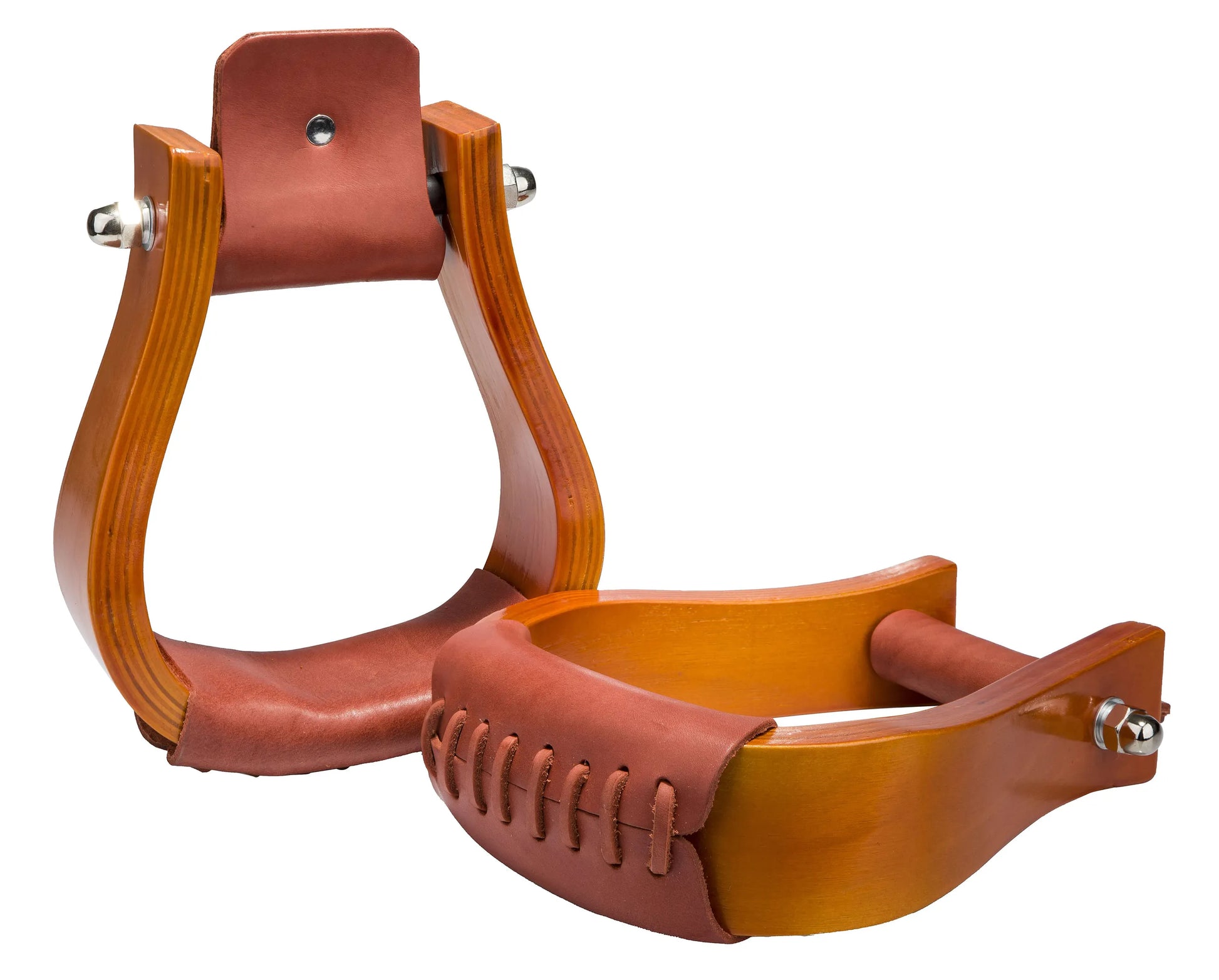 Western Roping Stirrups - 3" NECK TREAD & Cinches, Tack, High quality, durable, perfect for equestrian needs