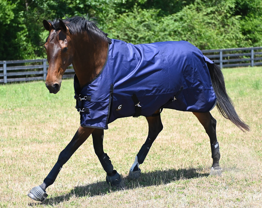 Gatsby 1200D Waterproof Turnout Sheet - Deep blue 69 1 for horses Turnouts, Horse Clothing, Sheets