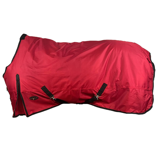 Tabelo Waterproof 600D Mediumweight Turnout Blanket - Red 84" 1 for horses Turnouts, Blankets, Horse Clothing