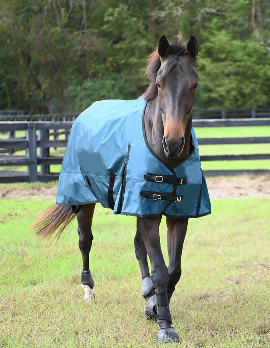 Gatsby Premium 1680D Heavyweight Waterproof Turnout Blanket - Teal 84" 1 for horses Turnouts, Blankets, Horse Cl...