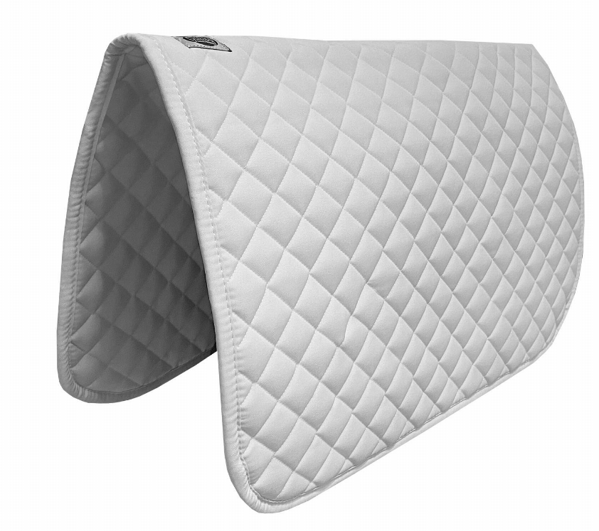 Gatsby Basic Baby Saddle Pad - White 1 for horses Pony, English Tack, Pads