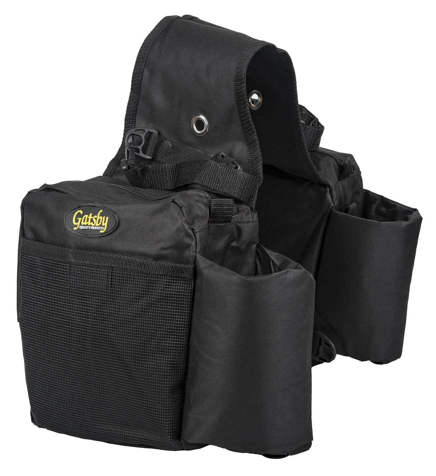 Gatsby Nylon Saddle Gear Bag with Water Bottle Holder - Black 1 for equestrians Bags, Apparel &