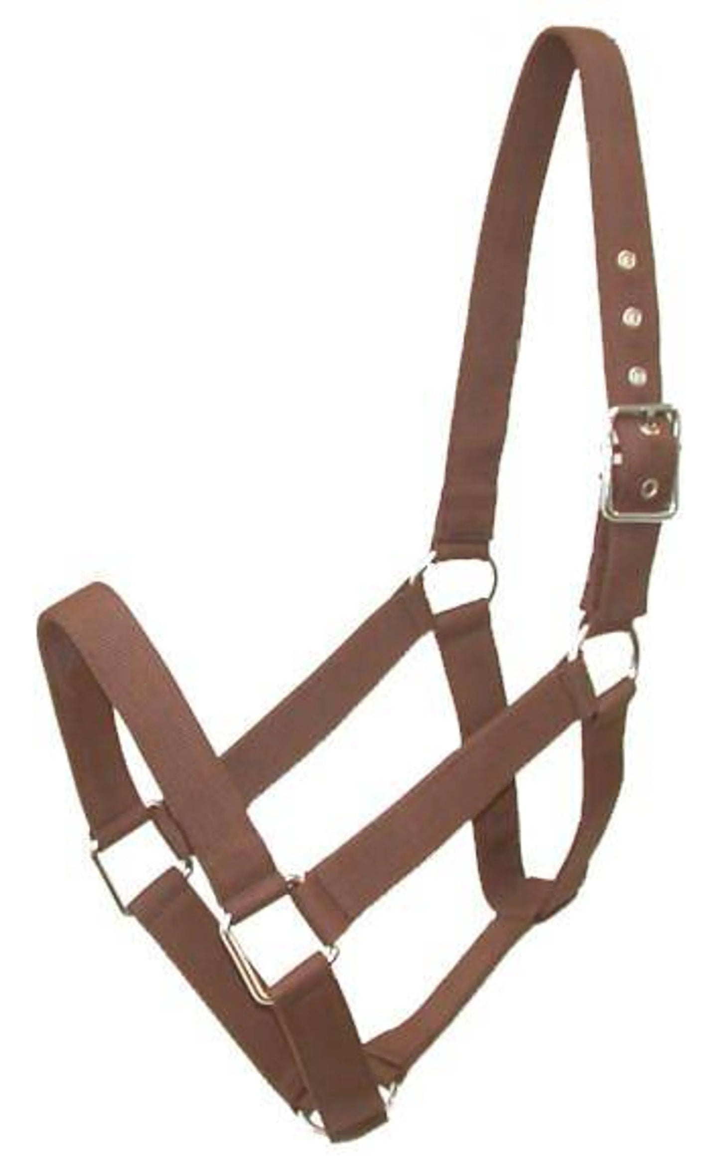 Gatsby Nylon Draft Halter - Brown 1 for horses English Tack, Halters & Leads,