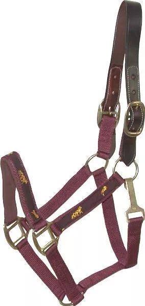 Gatsby Nylon Breakaway Halter with Horse Overlay & Snap