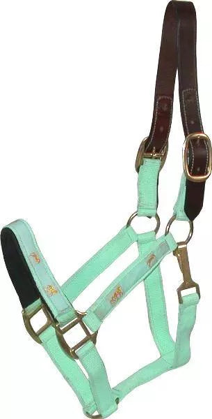 Gatsby Nylon Breakaway Halter with Horse Overlay & Snap