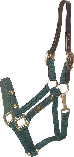 Gatsby Nylon Breakaway Halter with Horse Overlay & Snap