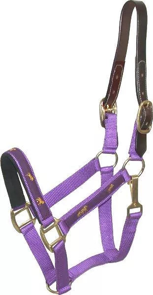 Gatsby Nylon Breakaway Halter with Horse Overlay & Snap