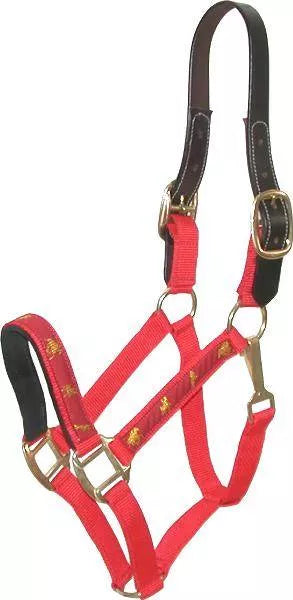 Gatsby Nylon Breakaway Halter with Horse Overlay & Snap