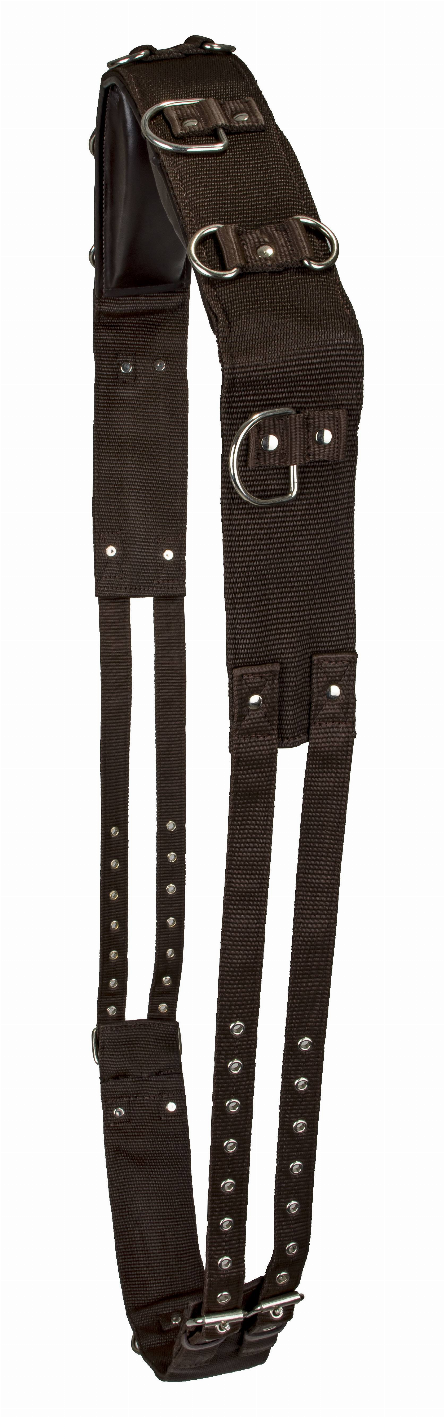 Gatsby Nylon Surcingle - Brown HORSE 64-85" GIRTH 1 for horses Training, Training Equipment, English Tack