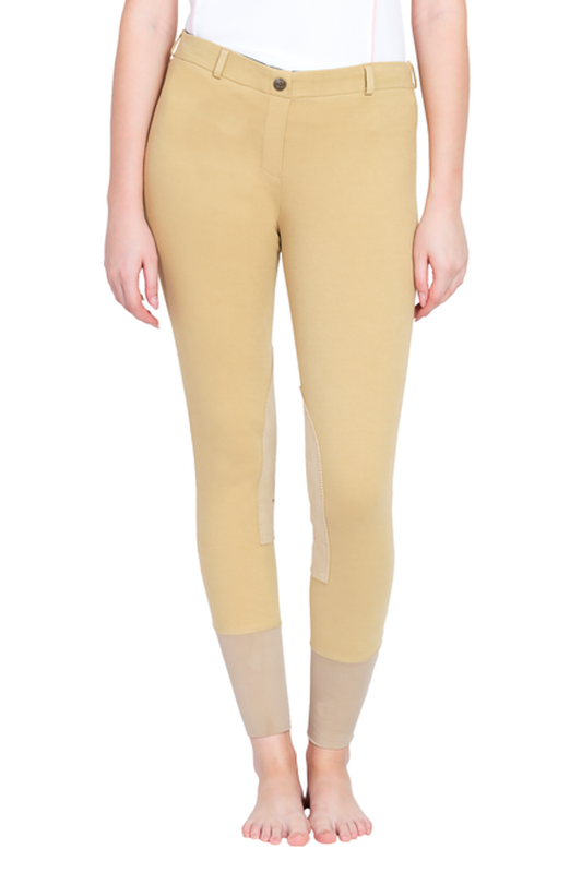 TuffRider Ladies Pull-On Knee Patch Breeches - Light tan 34 1 for equestrians Apparel & Gear, Tights,...