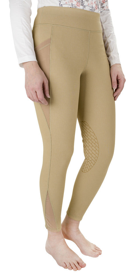 TUFFRIDER LADIES CLASSIC RIBBED TIGHTS - Light tan 36 1 for equestrians Apparel & Gear, Breeches Tights, Women...