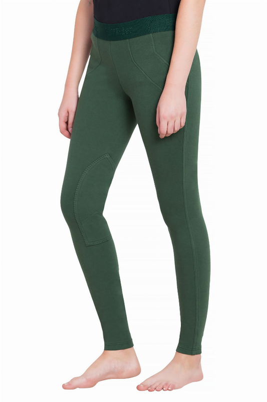 TuffRider Ladies Cotton Schoolers Riding Tights - hunter 24 1 for equestrians Apparel & Gear, Breeches Tights,...