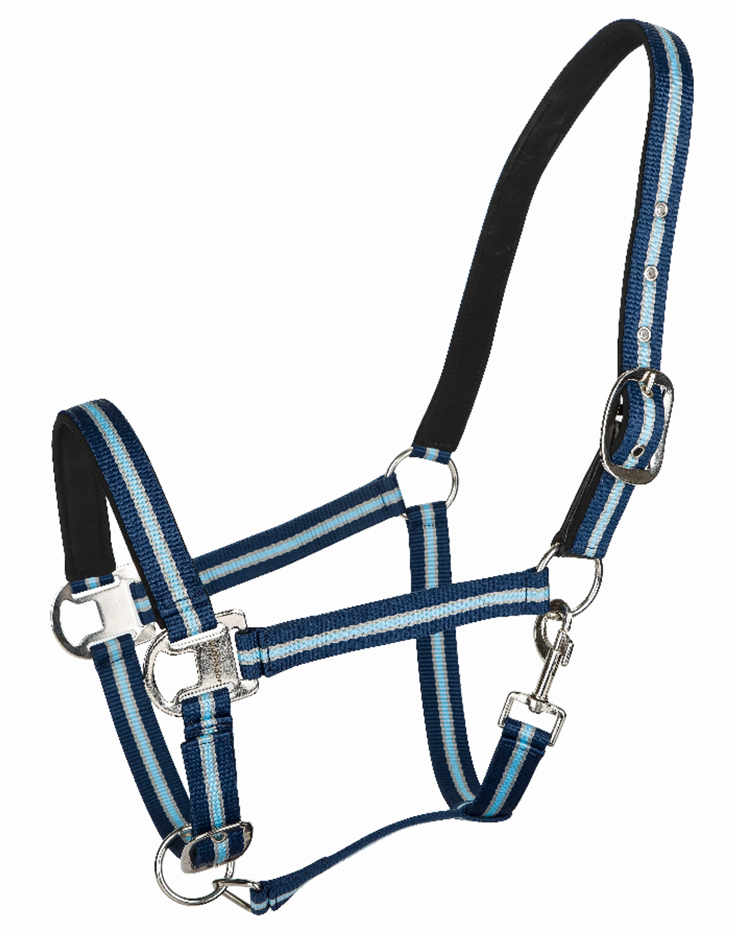 TuffRider Adjustable Nylon Breakaway Halter with Padded Crown and Nickel Hardware