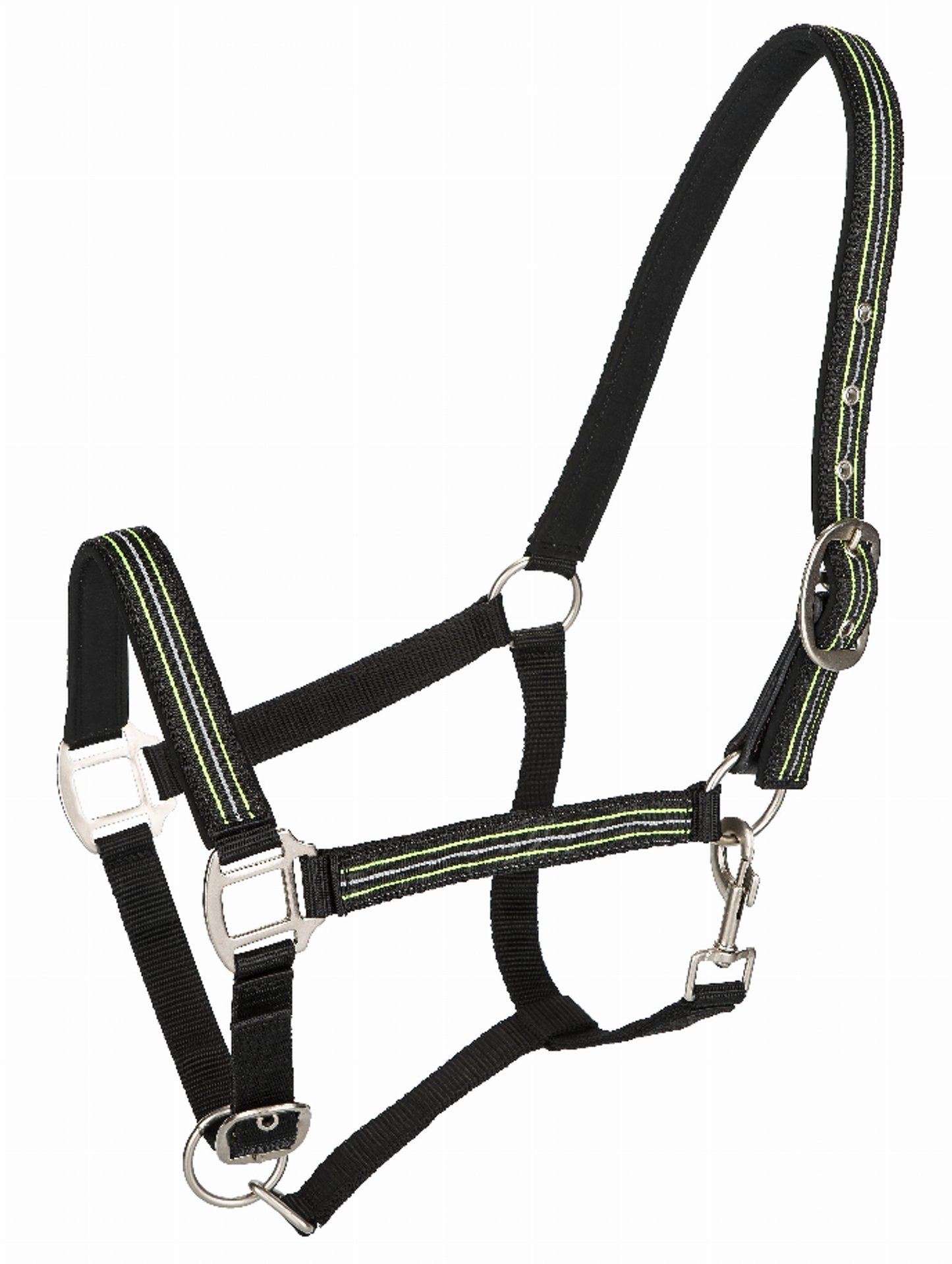 TuffRider Adjustable Nylon Breakaway Halter with Padded Crown and Nickel Hardware