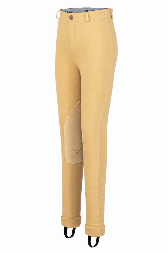 TuffRider Children's Cotton Pull-On Jodhpurs - Light tan 16 1 for equestrians Apparel & Gear, Breeches Tights