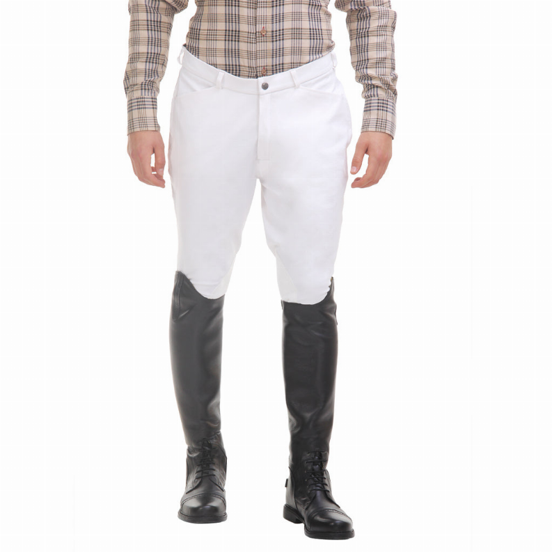 TuffRider Men's Patrol Knee Patch Breeches - White 28 1 for equestrians Breeches, Apparel & Gear, Breeches...