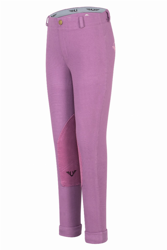 TuffRider Children's Cotton Embroidered Pull-On Jodhpurs - Purple 6 1 for equestrians Apparel & Gear, Breeches &...