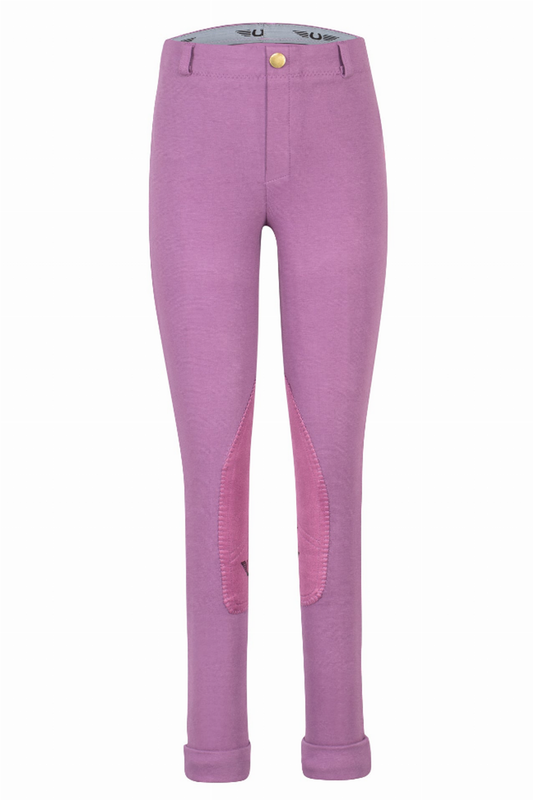 TuffRider Children's Cotton Embroidered Pull-On Jodhpurs - Purple 6 1 for equestrians Apparel & Gear, Breeches &...