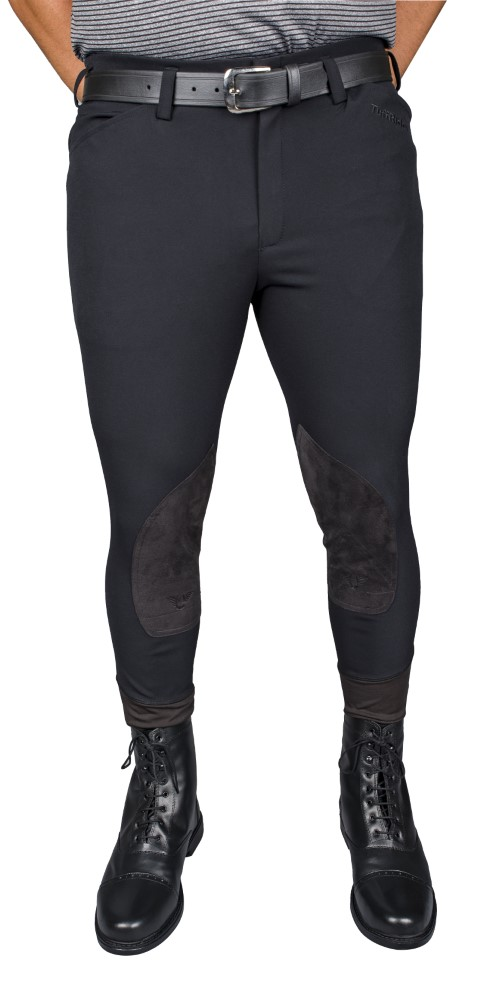 TuffRider Men's Claudio Knee Patch Breeches - black 42 1 for equestrians Breeches, Apparel & Gear, Breeche...