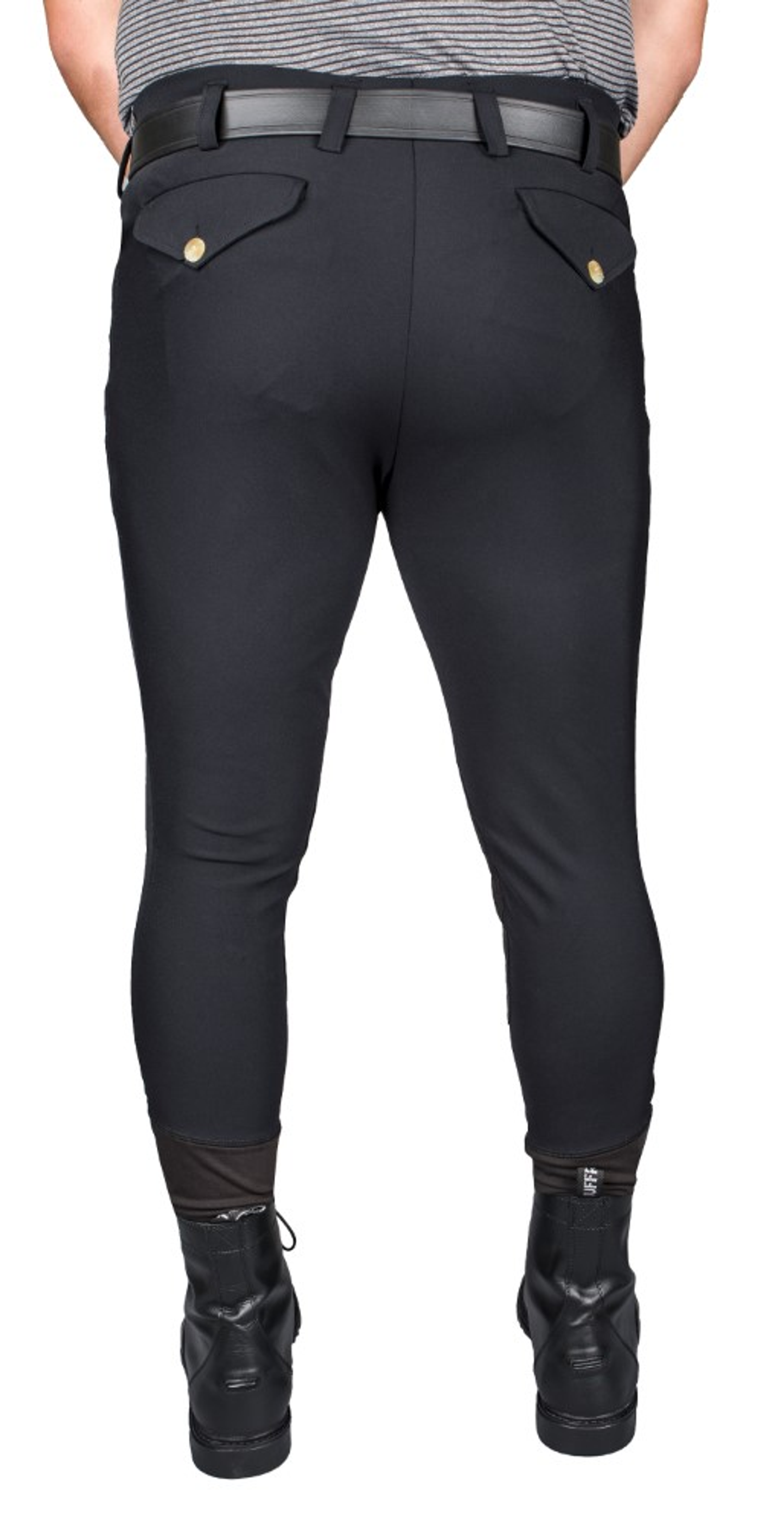 TuffRider Men's Claudio Knee Patch Breeches - black 42 1 for equestrians Breeches, Apparel & Gear, Breeche...