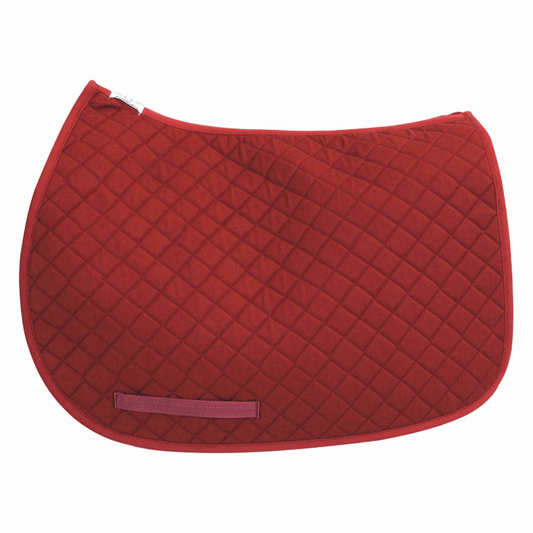 TuffRider Basic All Purpose Saddle Pad - Burgundy 1 for horses Western Tack, Pads, Pads & Blankets