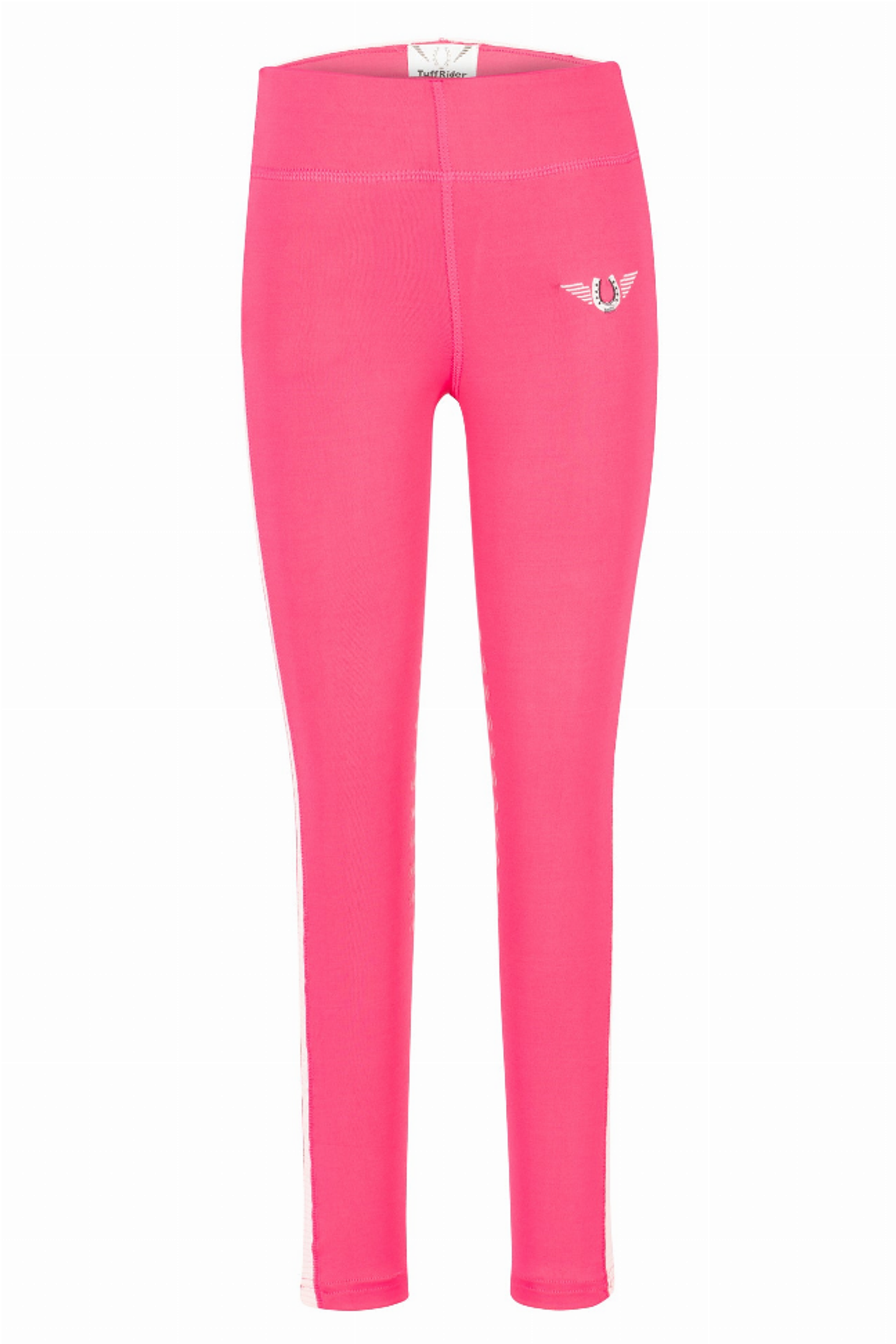 TuffRider Children's Ventilated Schooling Riding Tights - Hot pink w/ XS 1 for equestrians Breec...