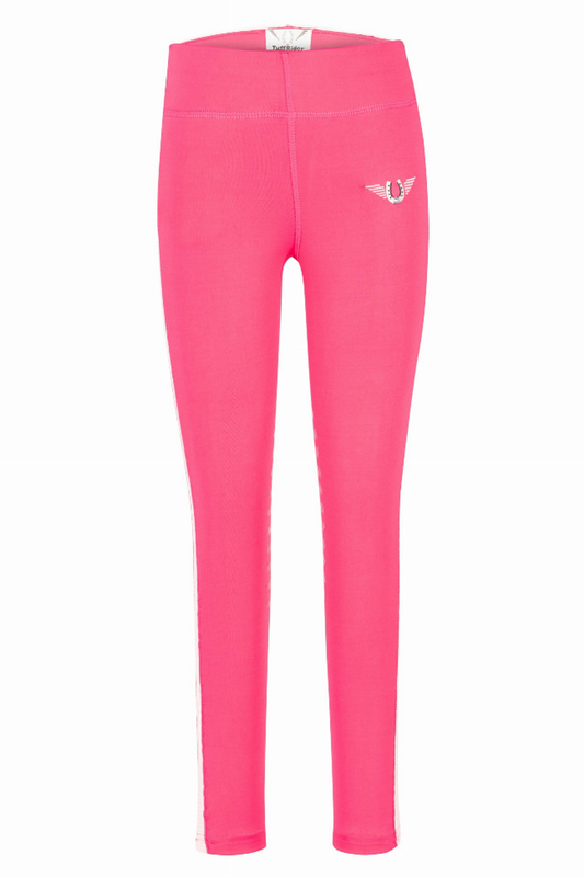 TuffRider Children's Ventilated Schooling Riding Tights - Hot pink w/ XS 1 for equestrians Breec...