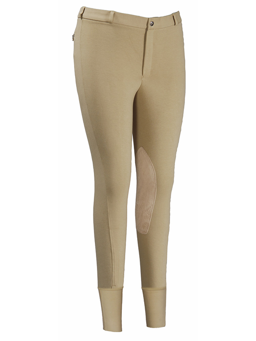 TuffRider Men's Cotton Knee Patch Breeches - light tan 40 1 for equestrians Breeches, Apparel & Gear, Bree...