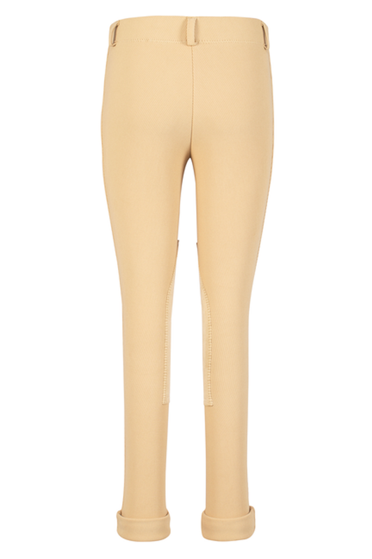 TuffRider Children's Ribb Lowrise Pull-On Jodhpurs - Light tan 8 1 for equestrians Apparel & Gear, Breeches Tights